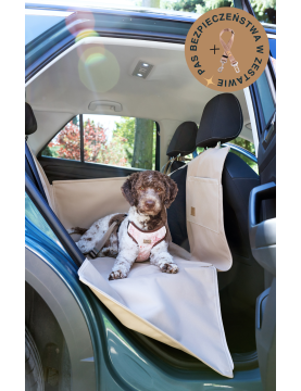 Dengu 2/3 car seat cover for dog Beige