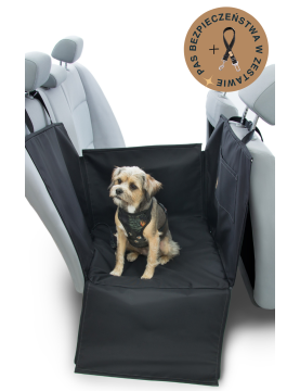 Dengu car seat cover for dog BLACK WITH SEAT BELT