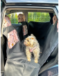 Kuko+ dog seat cover "Flower HAUer" WITH SEAT BELT