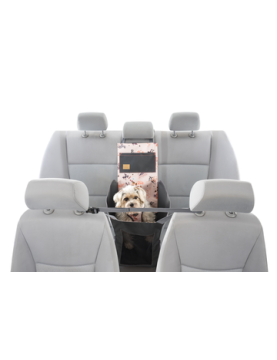 MIK seat cover for dog - middle of back seat Flower HAUer WITH SEAT BELT