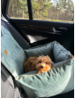 "Ero Soft" dog car seat VELVET water repellent MINT size S/M/L WITH SEAT BELT