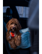 "Ero Soft" dog car seat VELVET water repellent MINT size S/M/L WITH SEAT BELT