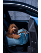 "Ero Soft" dog car seat VELVET water repellent MINT size S/M/L WITH SEAT BELT
