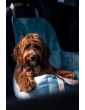 "Ero Soft" dog car seat VELVET water repellent MINT size S/M/L WITH SEAT BELT