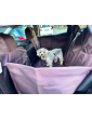 Kuko+ dog seat cover "Mono Brown" WITH SEAT BELT