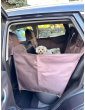 Kuko+ dog seat cover "Mono Brown" WITH SEAT BELT