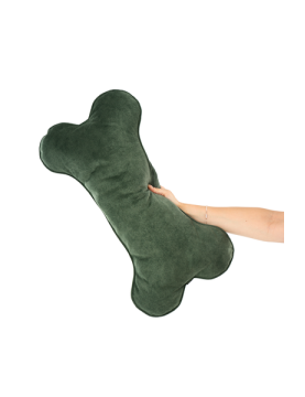 Cube Pillow for Dogs VELVET BOTTLE GREENsize S/M