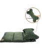 Costa roll-up dog travel bed EMERALD GREEN RECYCLING VELVET
