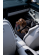 "Ero Soft" dog car seat VELVET water repellent BLACK size S/M/L WITH SEAT BELT
